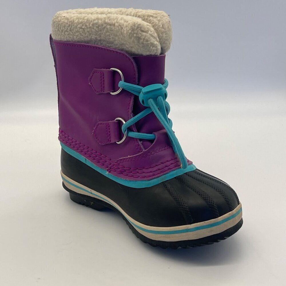 Sorel Yoot Pac Youth Waterproof Leather Winter Snow Boots – Size 12 - Picture 3 of 14